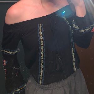 Long sleeve- off the shoulder top